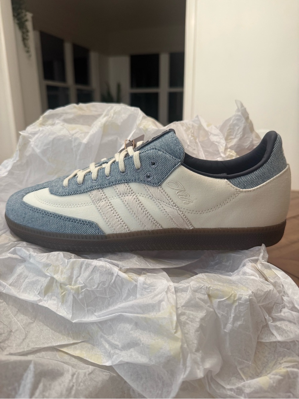 Kith Denim Samba Adidas men's sz 11 new with tags and box